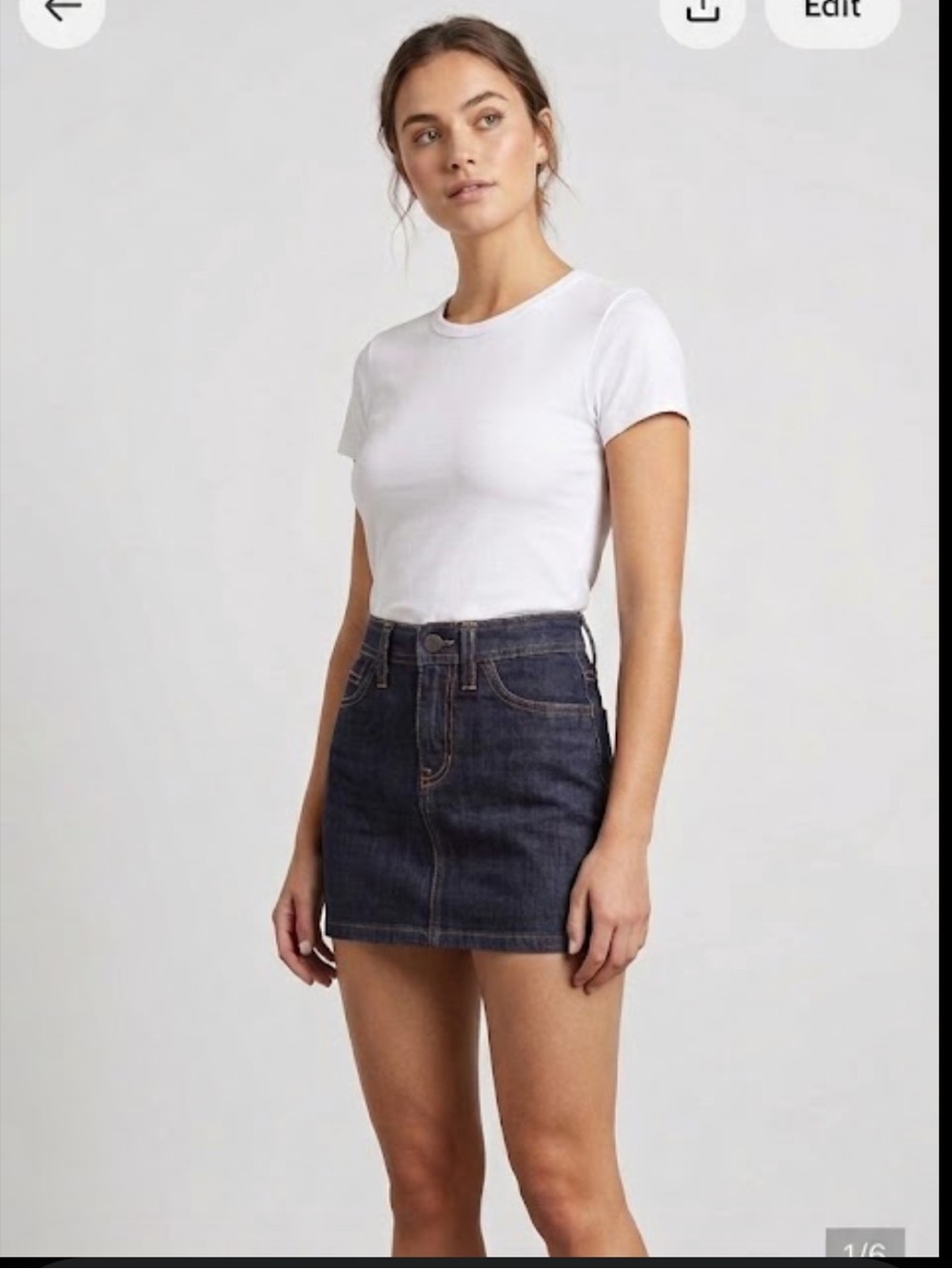 GAP Dark Wash Denim Jeans Mini Skirt